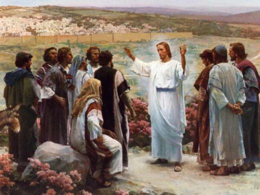 Jesus Talking to His Disciples