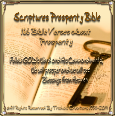 God wants to Bless us with Prosperity He truly does, but it's all up to us in how we act and how we do for Him and of course treat other's