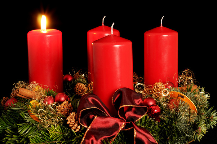 Advent Wreath with Candles