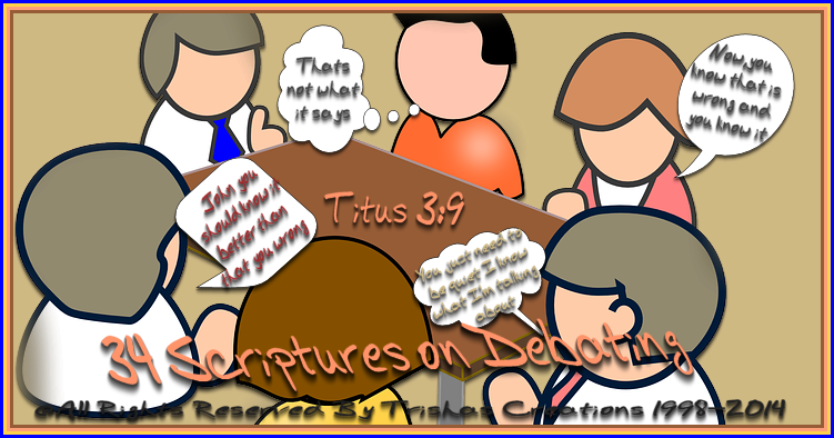 Titus 3:9 But avoid foolish questions, and genealogies, and contentions, and strivings about the law; for they are unprofitable and vain. 10 A man that is an heretick after the first and second admonition reject; 11 Knowing that he that is such is subverted, and sinneth, being condemned of himself.