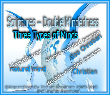 The term double-minded comes from the Greek word dipsuchos, meaning âa person with two minds or souls.â 