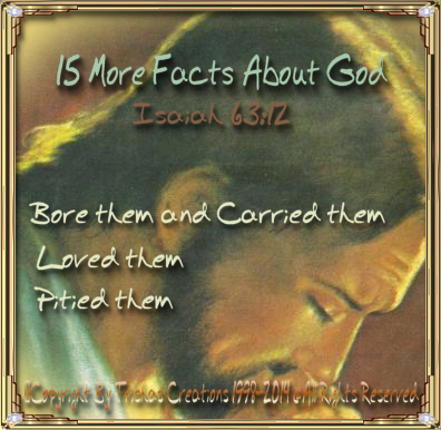 There are so many Facts about God that all of us should be aware of