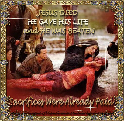 Be Thankful that God sent Jesus His Only Begotten Son, to fulfill all of the laws enumerated in the Old Testament and to be once and for all, perfect sacrifice for our sins