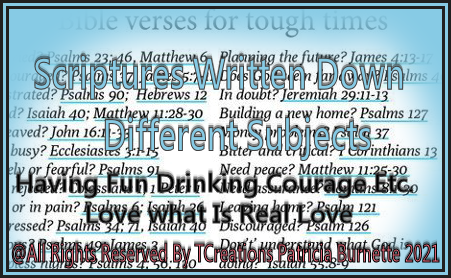 Scriptures On Different Subjects